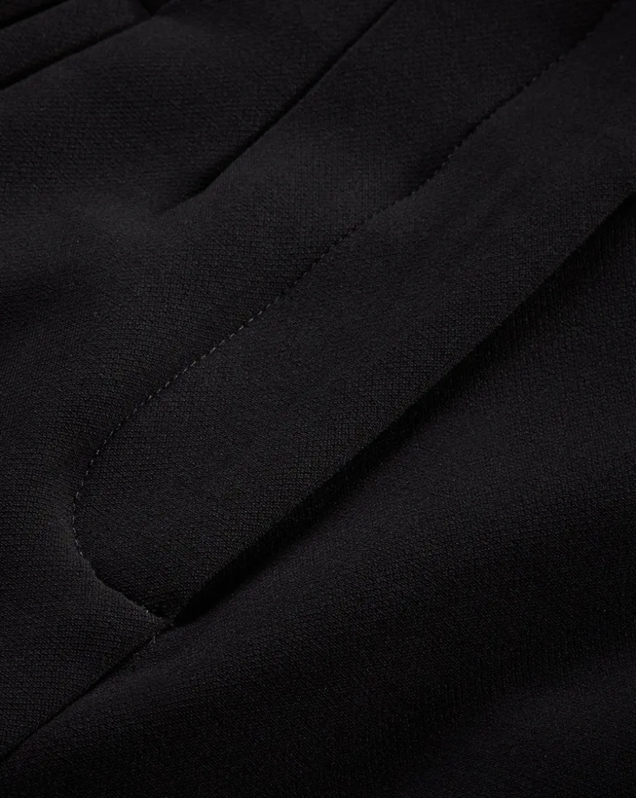 Stila Cropped Straight Leg Pant in Black