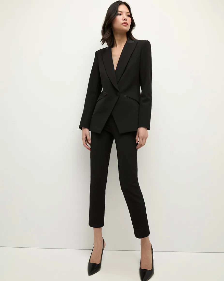 Stila Cropped Straight Leg Pant in Black