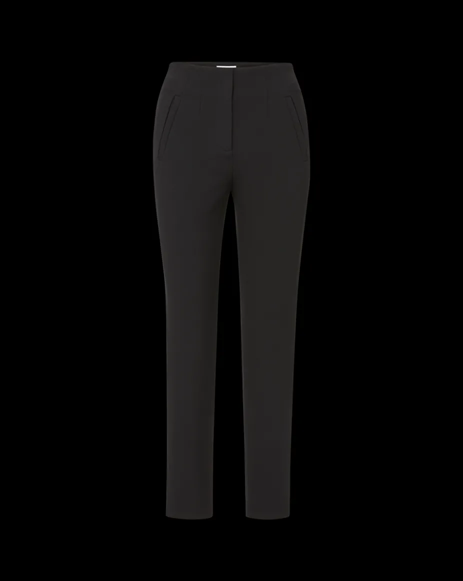 Stila Cropped Straight Leg Pant in Black