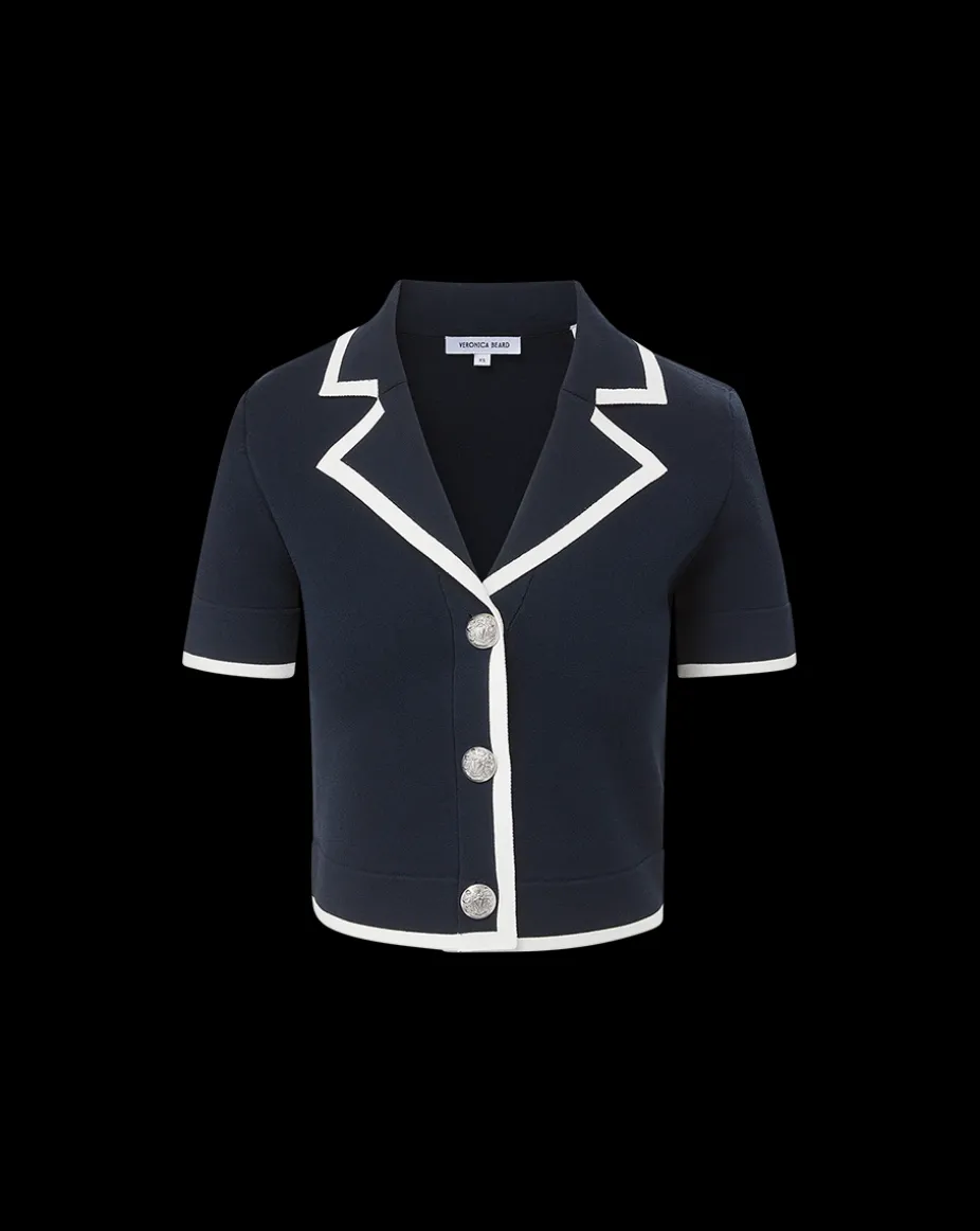 Stovall Knit Jacket in Navy