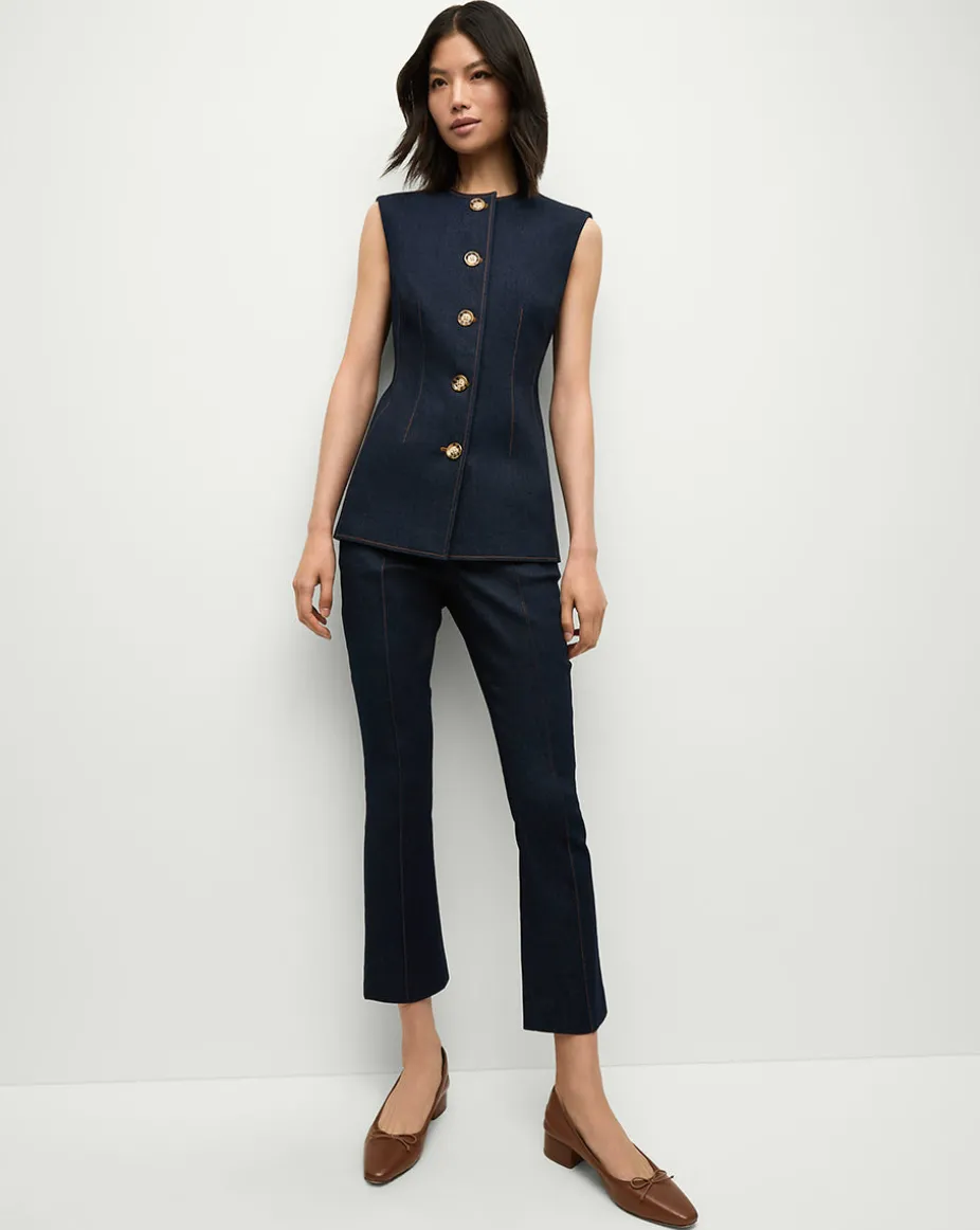 Tani Denim Pant in Dark Oxford