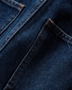 Taylor Belted Wide-Leg Jean in Dusted Oxford