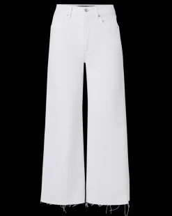 Taylor Cropped Wide-Leg Jean in White