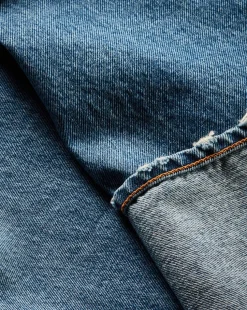 Taylor Cuffed Wide-Leg Jean | Medium Wash Blue Jeans