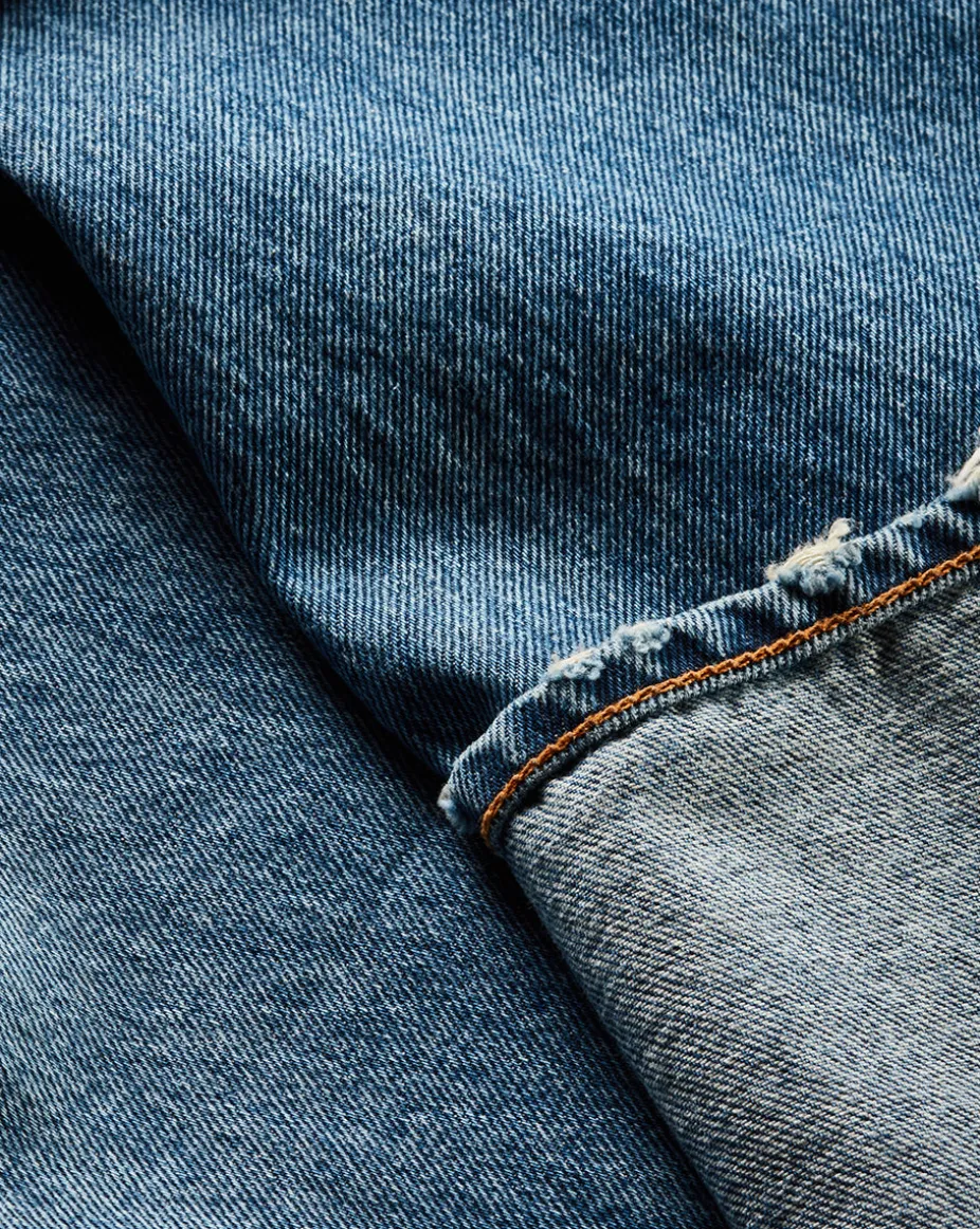 Taylor Cuffed Wide-Leg Jean | Medium Wash Blue Jeans