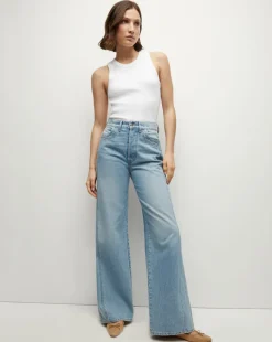 Taylor Double-Seam Wide-Leg Jean in Nova