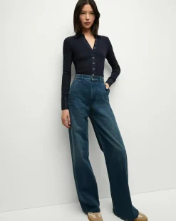 Taylor Slant-Pocket Wide-Leg Jean in Northern Lights