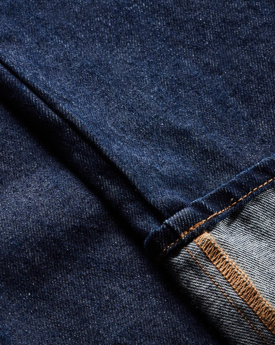 Taylor Wide-Leg Jean | Cuffed Jean in Dark Wash