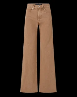 Taylor Wide-Leg Jean in Tan