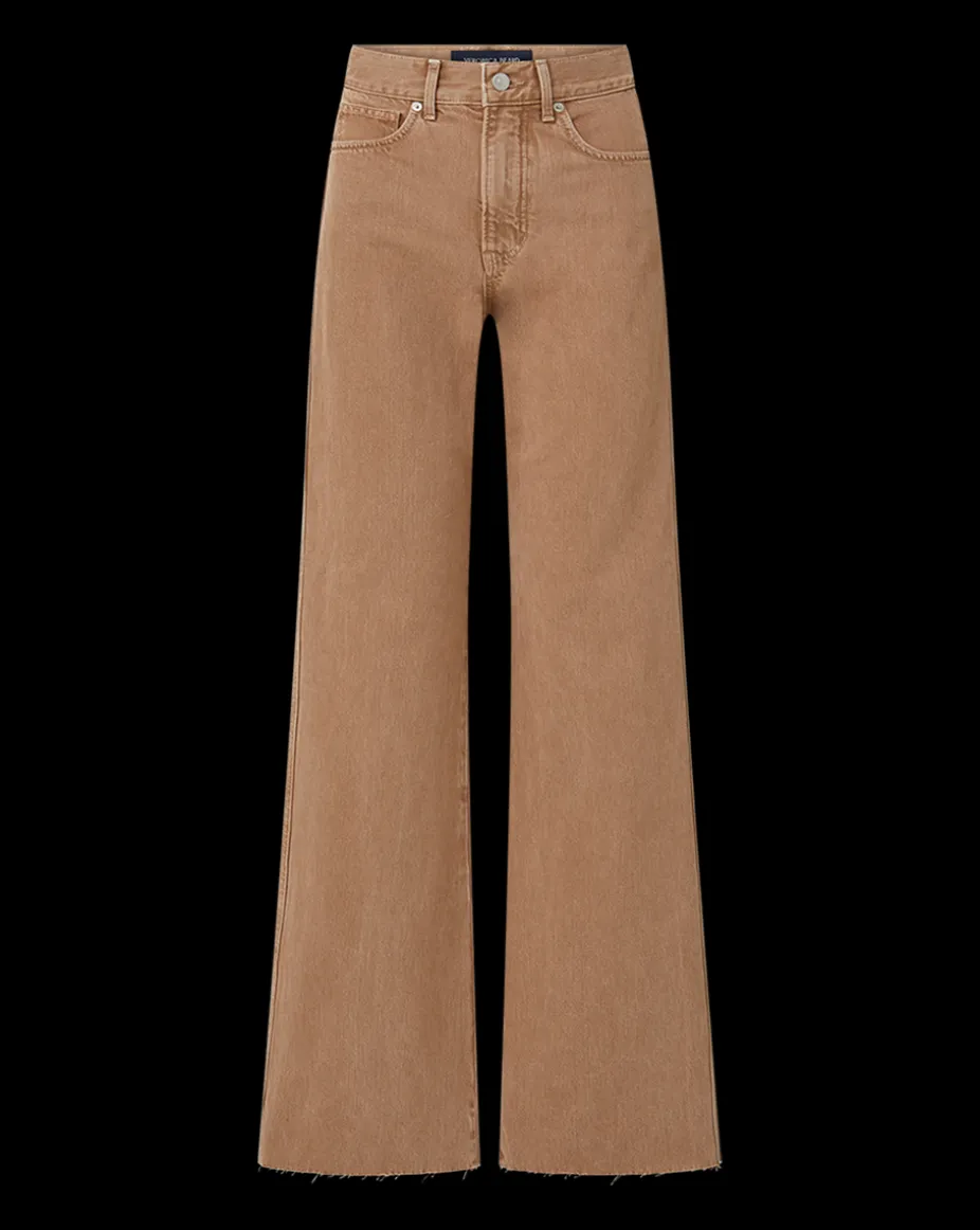 Taylor Wide-Leg Jean in Tan