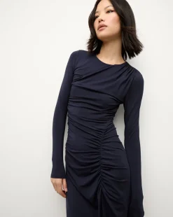 Theodora Dress in Navy