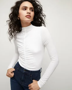Theresa Ruched Turtleneck