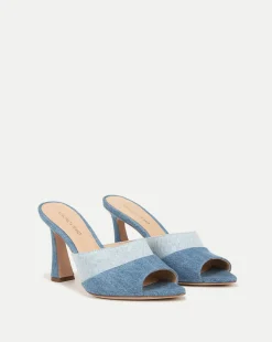 Thora Denim Mule in Blue