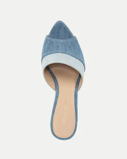Thora Denim Mule in Blue