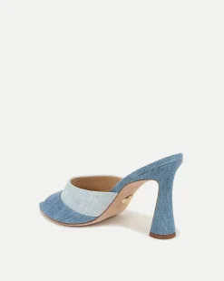 Thora Denim Mule in Blue