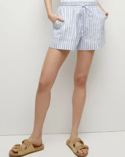 Tijana Striped Short in Blue/White