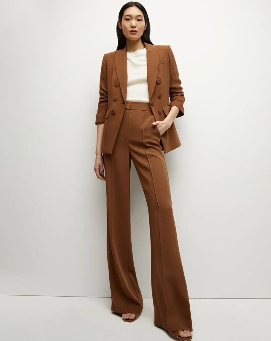 Tomi Matte Crepe Jacket in Deep Ochre