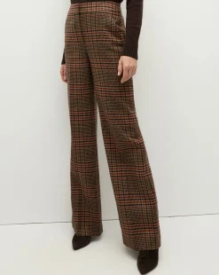 Tonelli Plaid Pants in Camel & Black