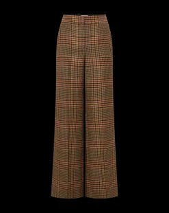 Tonelli Plaid Pants in Camel & Black