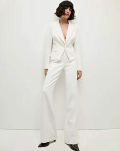 Tonelli Tuxedo Stripe Pant in White