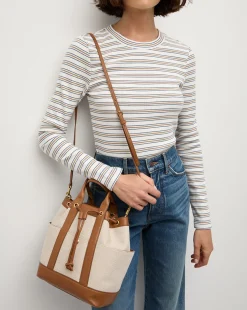 Veronica Beard Goody Bag in Natural/Hazel