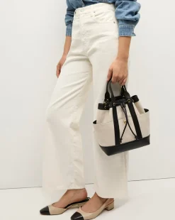 Veronica Beard Goody Bag in Natural/Black