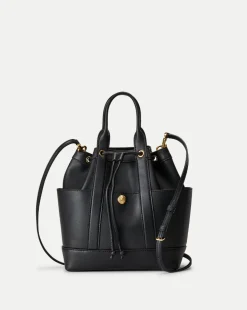 Veronica Beard Goody Bag in Black Leather