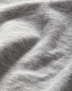 Waldorf Ruched-Sleeve Tee in Heather Grey