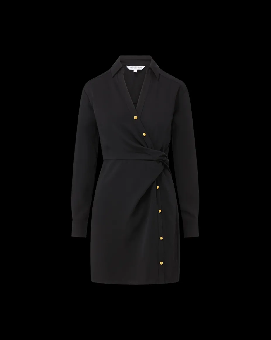 Wright Mini Dress in Black | Shirt Dress