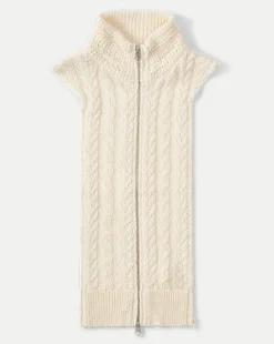 Zander Cable-Knit Dickey in Dove